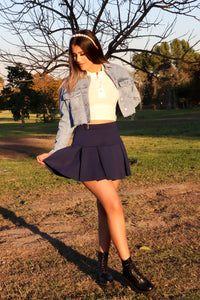 Popular Skirt (Navy)